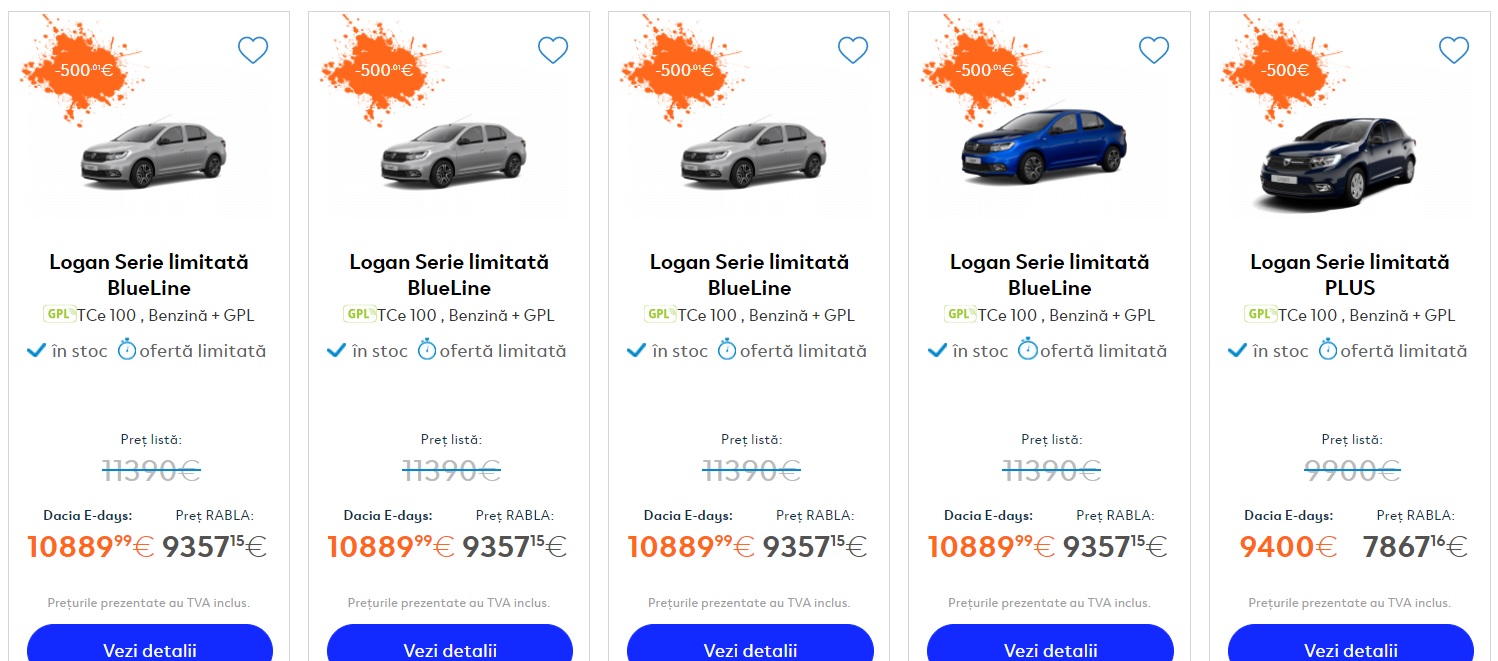 Dacia pune la bătaie trei zile de reduceri la mașinile sale. Aceste trei zile sunt un fel de Black Friday, variata autohtonă, iar  sloganul este Dacia E-Days.