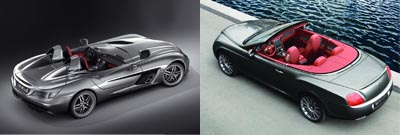 Mercedes SLR McLaren Stirling Moss vs. Bentley Continental GTC Speed