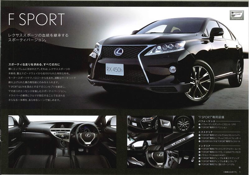 Lexus RX facelift pluseaza cu pachetul F Sport