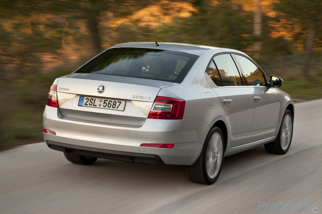 Skoda Octavia 3 on road