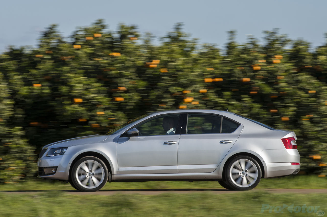 Skoda Octavia 3 on road