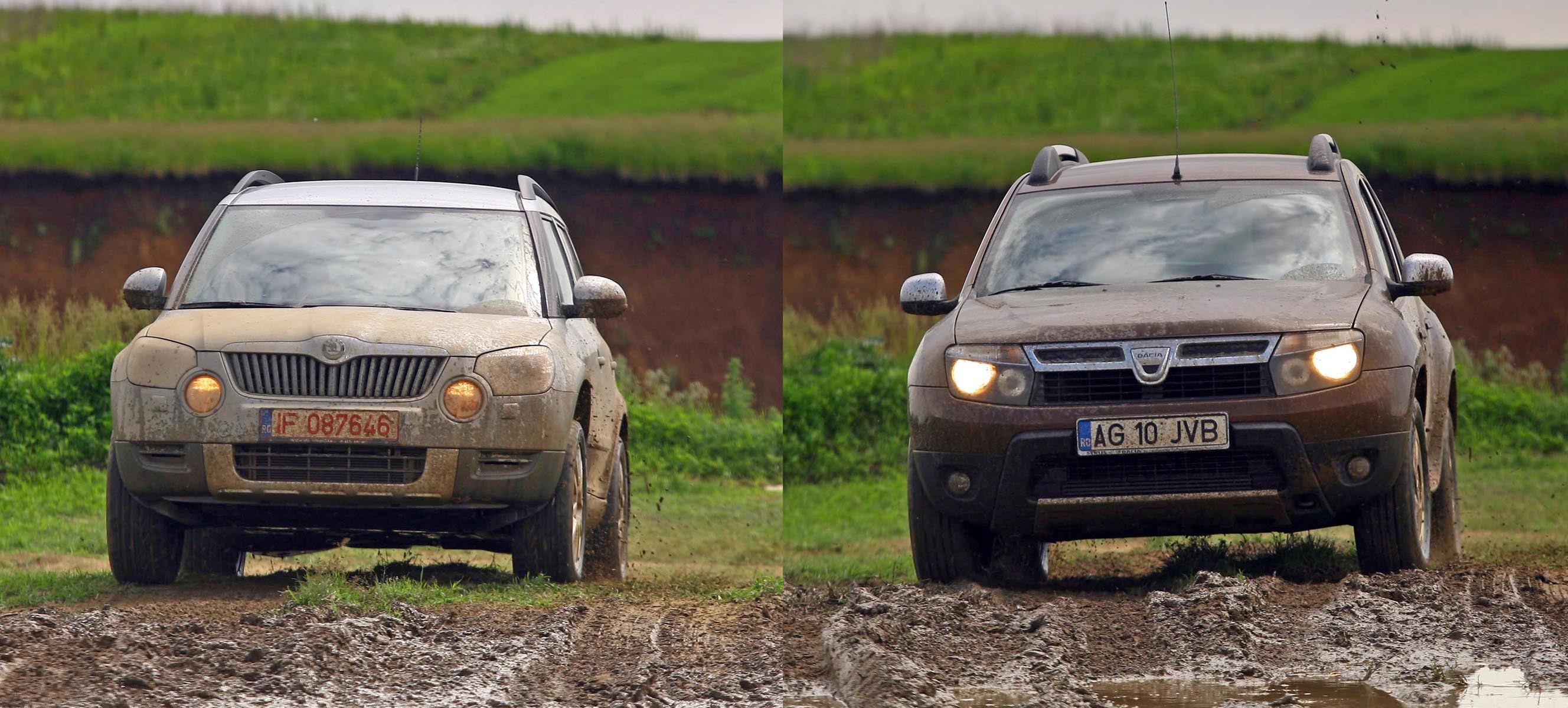 Duster este surclasat pe sosea, insa confortul lui Yeti e ceva mai redus